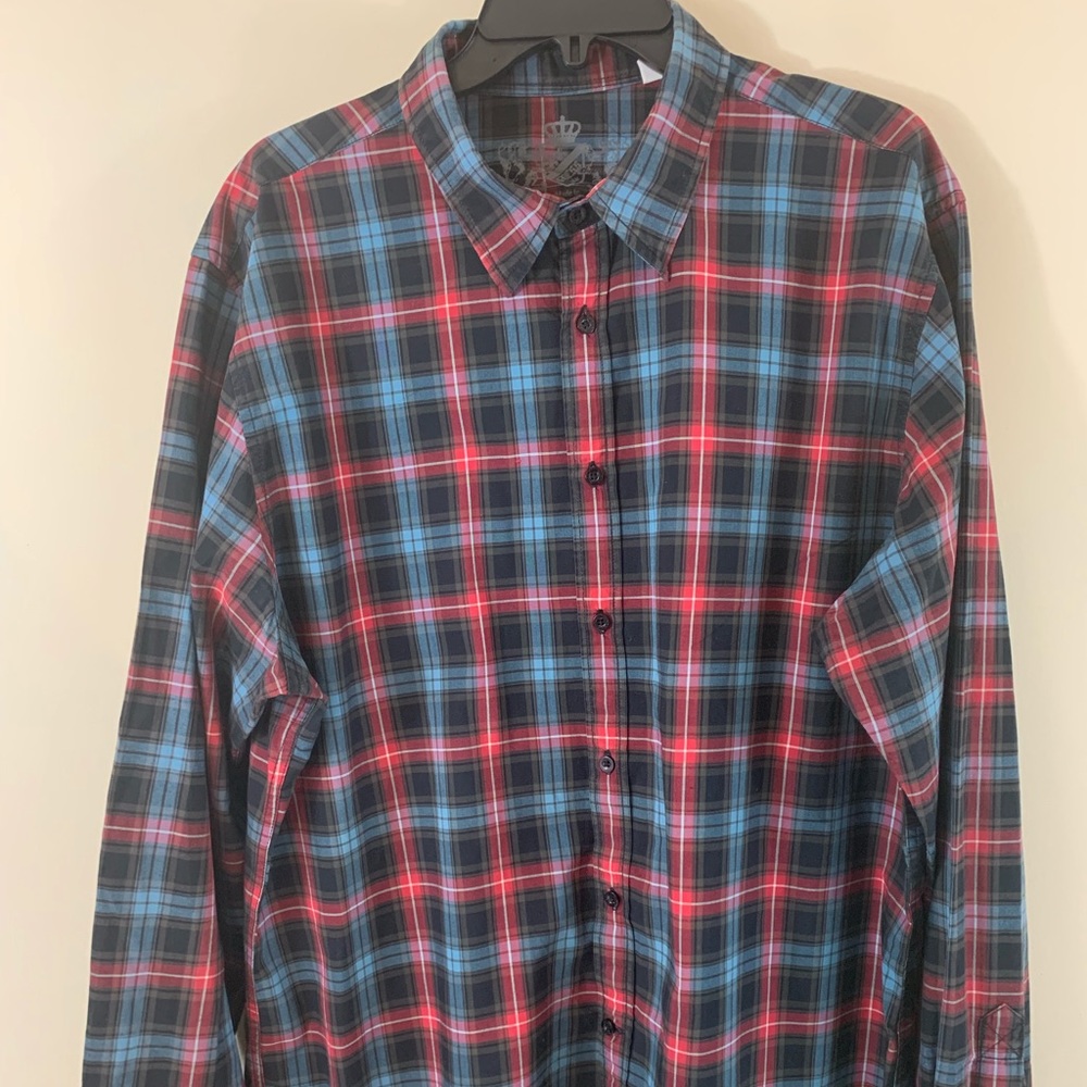 Guess Plaid Button Down Shirt Men’s XXL
